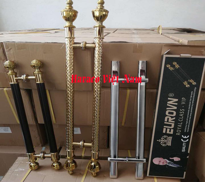 Tay nắm cửa kính thủy lực đẹp sang trọng