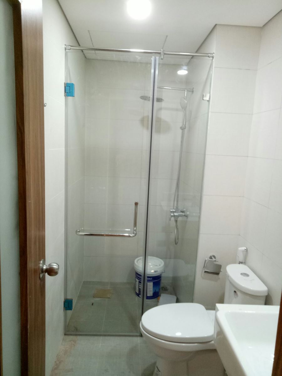 Vách kính cường lực nhà tắm - Báo giá vách kính mặt dựng, vách kính cường lực ngăn