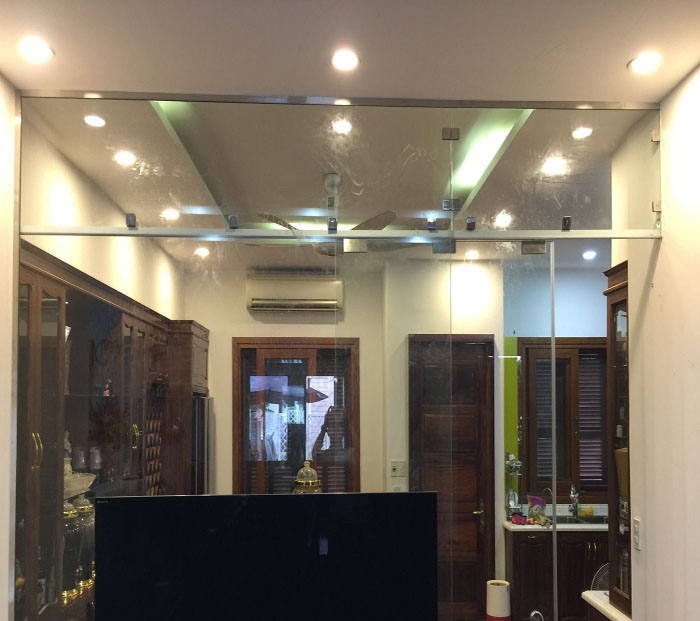 Không gian ứng dụng thực tế của Cửa kính lùa 2 cánh