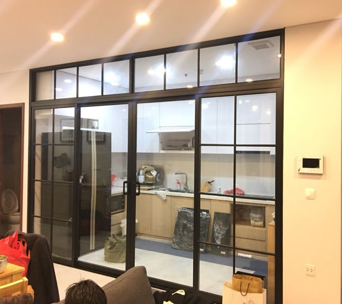 Không gian ứng dụng thực tế của Cửa nhôm xingfa kính mờ