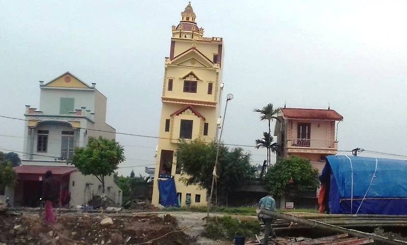 Chi tiết vật liệu và cấu tạo liên quan Tiêu chuẩn độ nghiêng cho phép của nhà ở, tòa nhà công trình