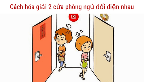 Không gian ứng dụng thực tế của Hóa giải hai cửa phòng ngủ đối diện nhau