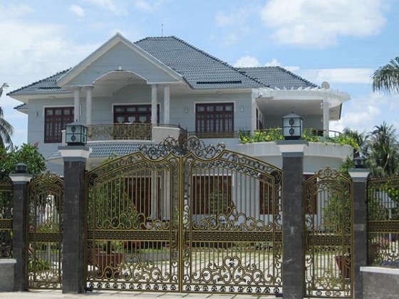 Chi tiết vật liệu và cấu tạo liên quan Cách loại bỏ những điều xấu khi thiết kế cửa chính đối diện với cổng