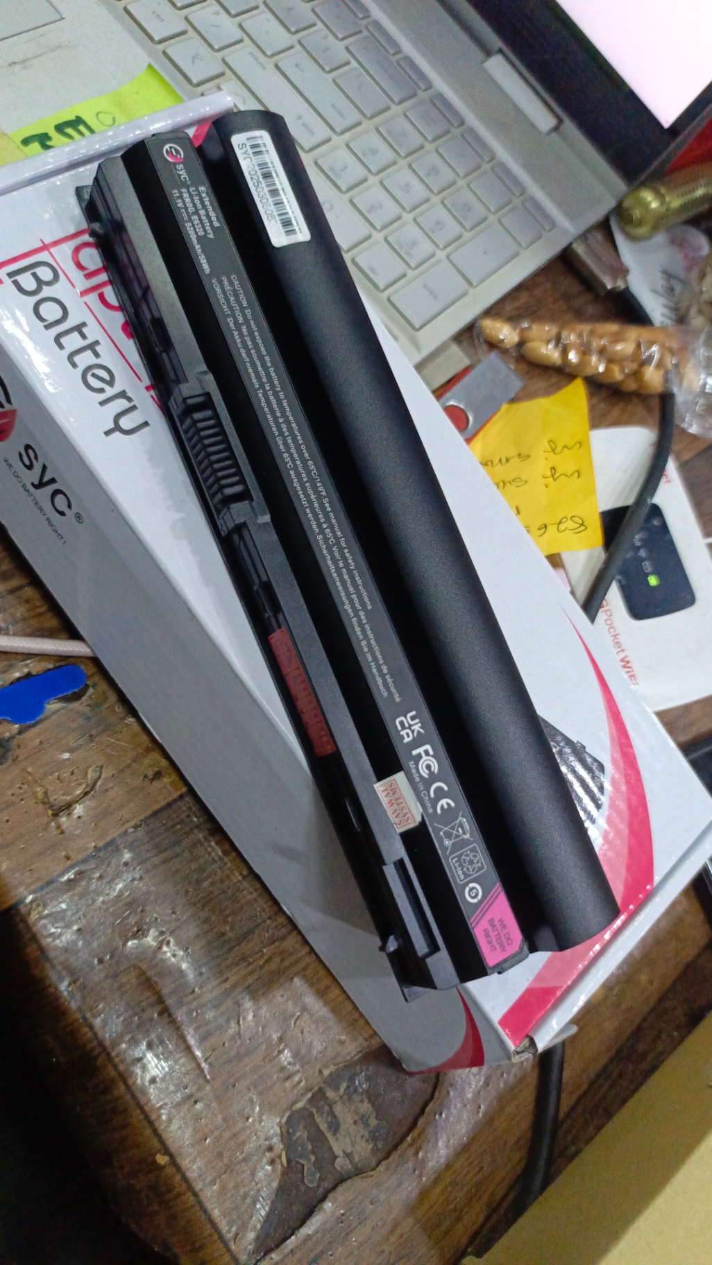 Dell E6320 laptop battery, 5200mAh, 58WH, original Brand new high capacity battery.