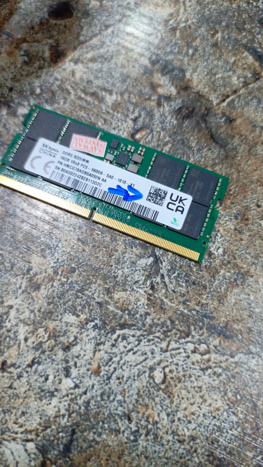 DDR5 16gb RAM MEMORY FOR LAPTOP. 5600B SPEED, PC5