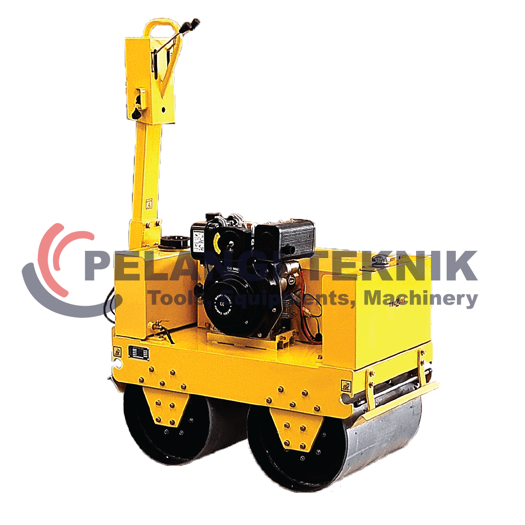 Baby Roller Double Drum Mesin Pemadat Aspal Engine Diesel Tsuzumi TBR64-2