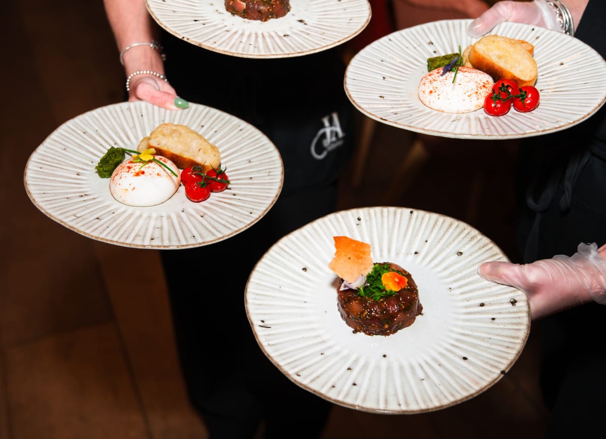 Gourmet food presentation by Jackie Ash Catering - Premium catering services