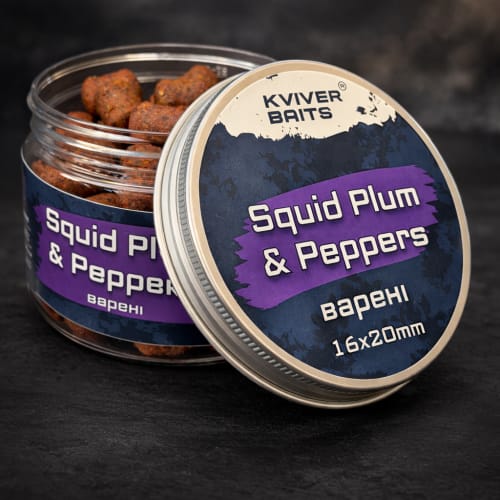 Squid Plum Peppers -  Насадочні бойли варені 16х20мм