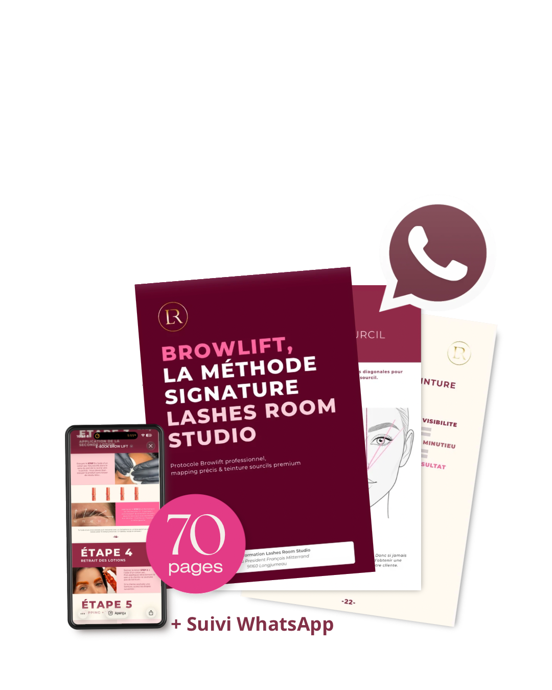 Mockup e-book Pack Gold