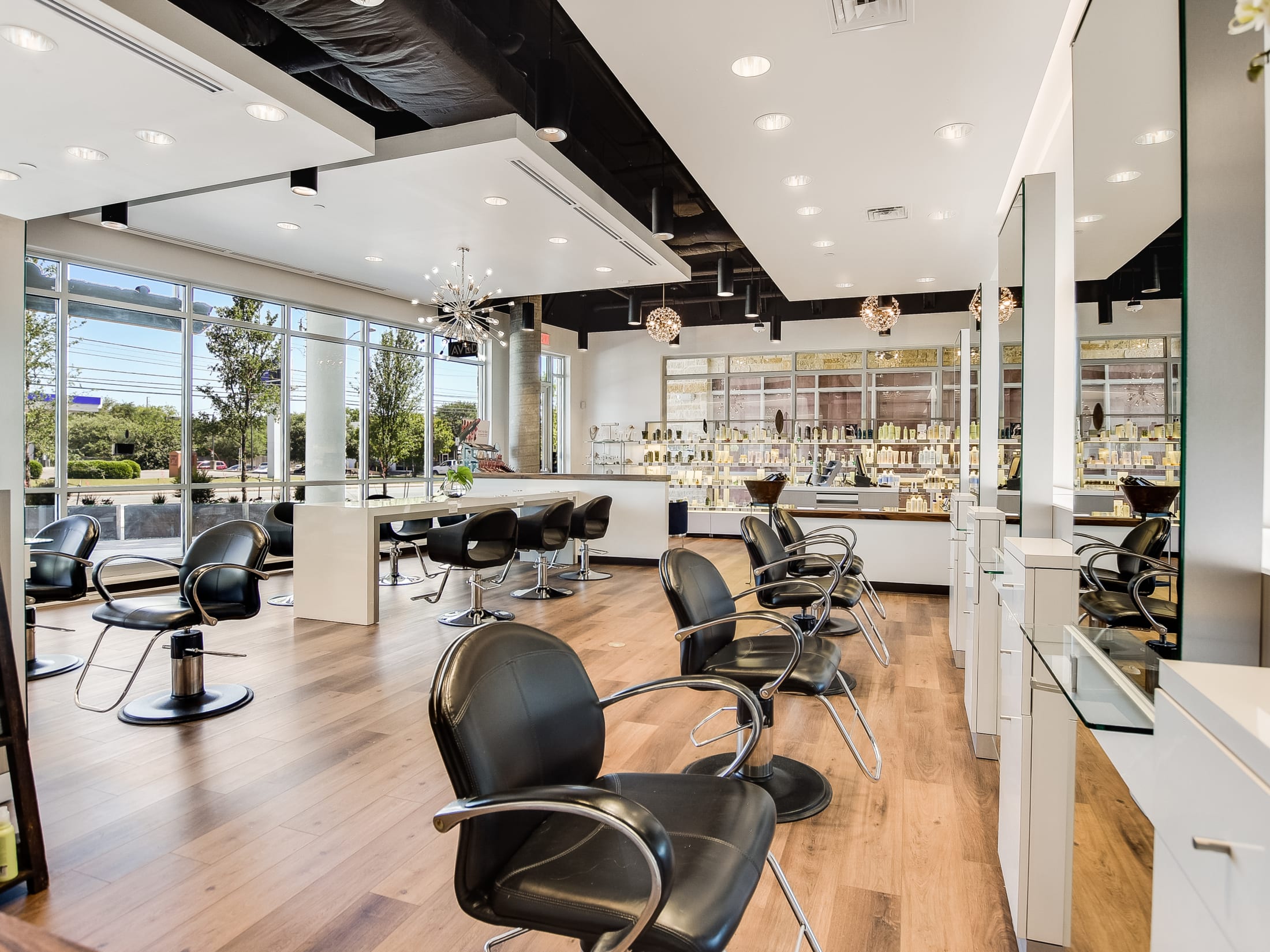 The styling floor at Maximum FX Salon