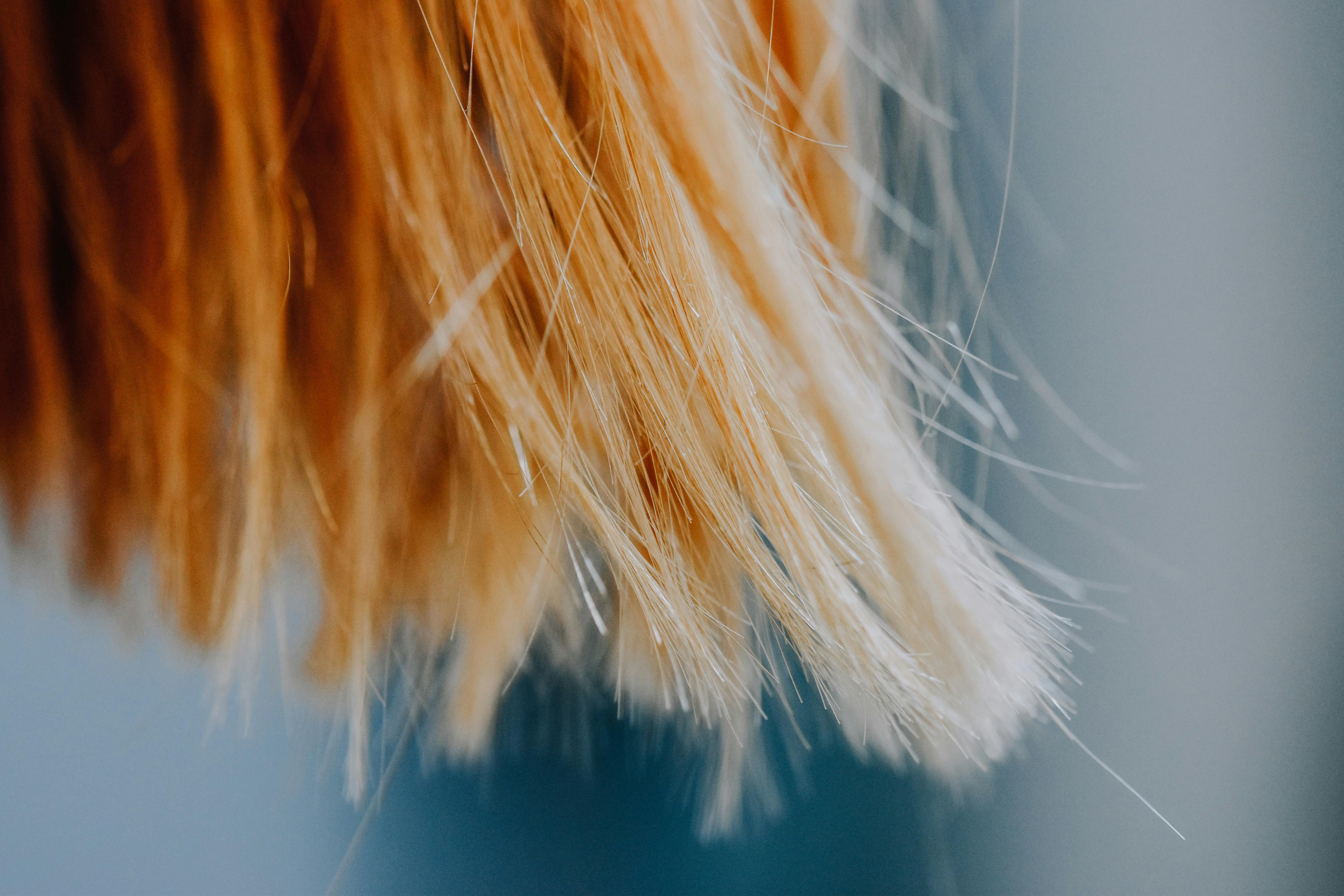 Close-up of tousled, textured hair strands — Aveda Tousle Texture Dry Spray