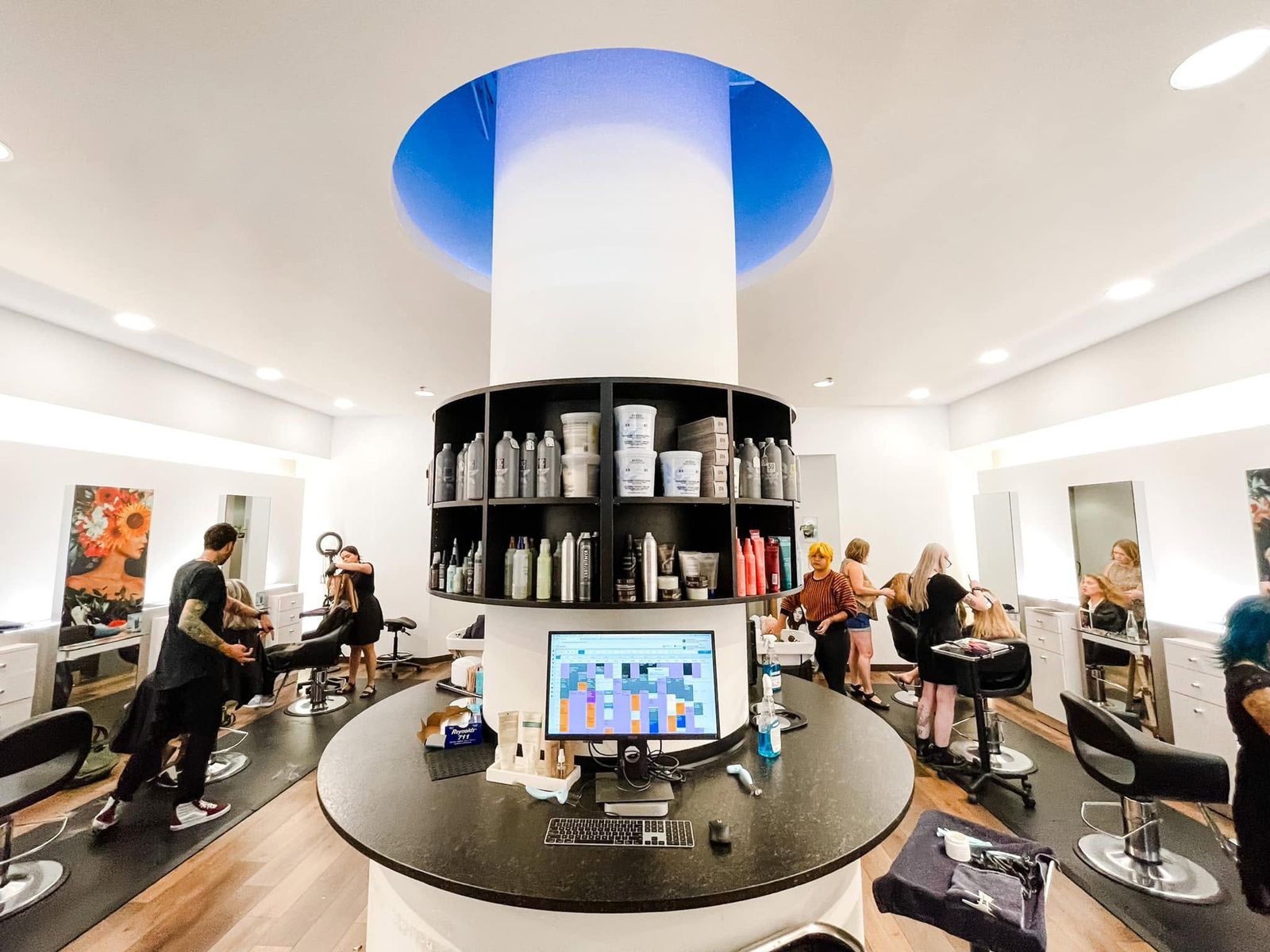 Inside the Circle C Ranch salon