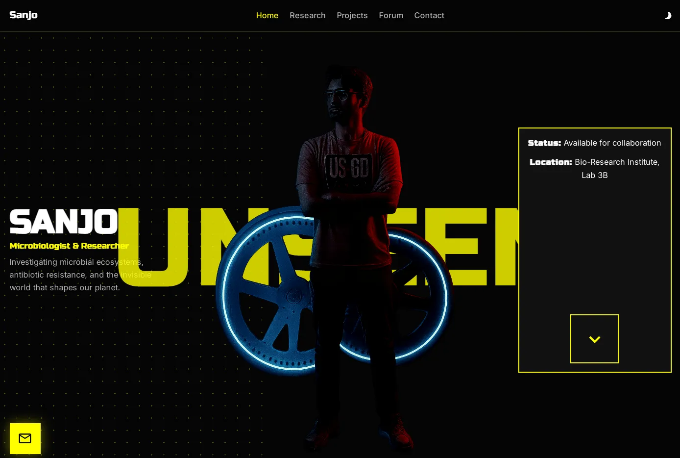 Cyberpunk Portfolio Website