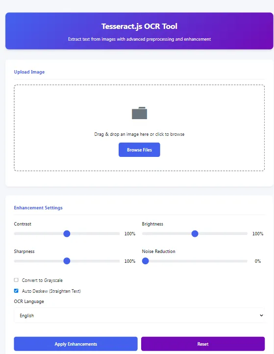 Cloud OCR- Tesseract