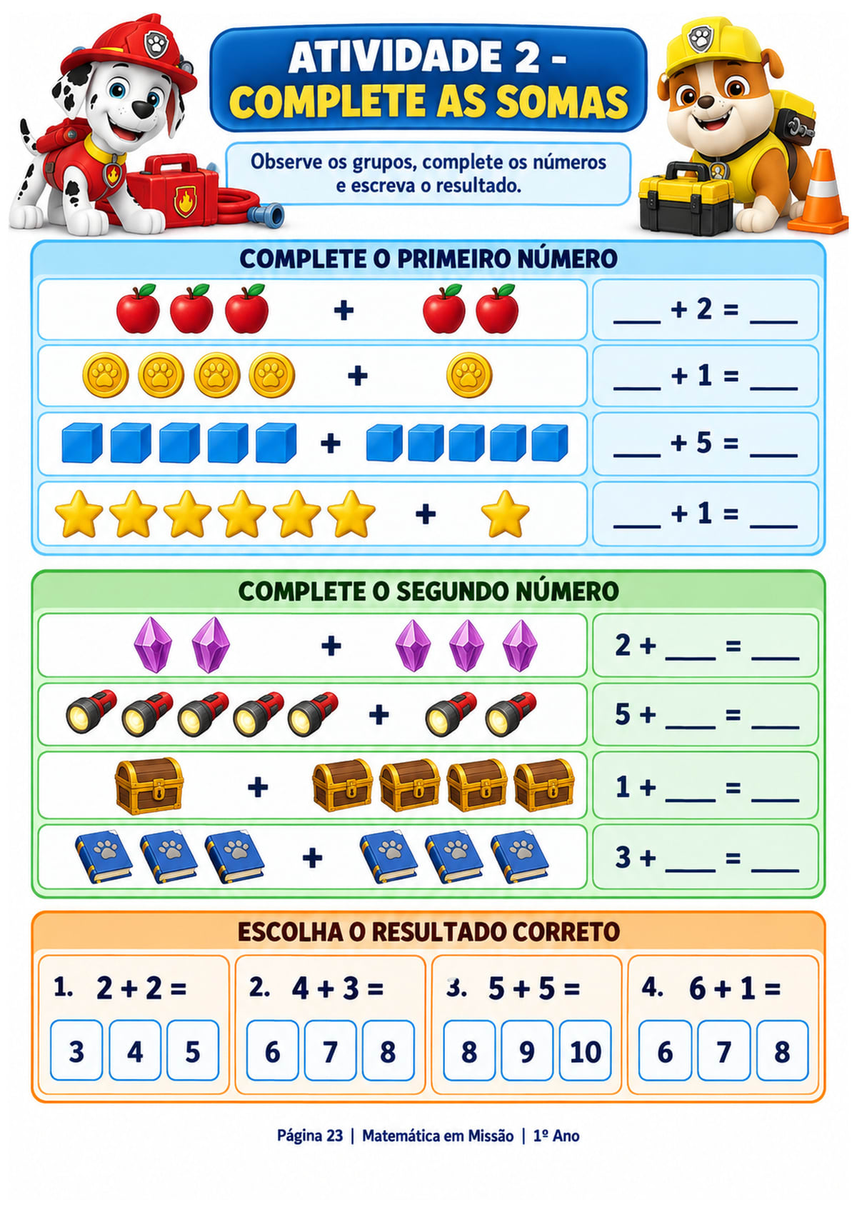Página real do 1º ano — página 23