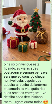 Foto da Lanterna Encantada feita por cliente, acompanhada de mensagem elogiando a receita