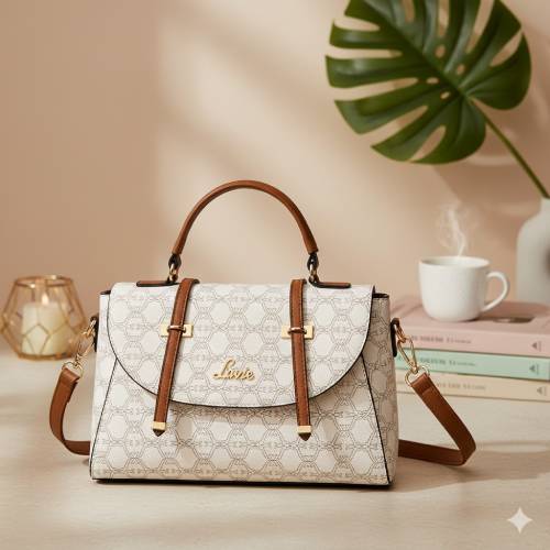 Lavie Women's Mono Beech Flap Satchel Bag for Women