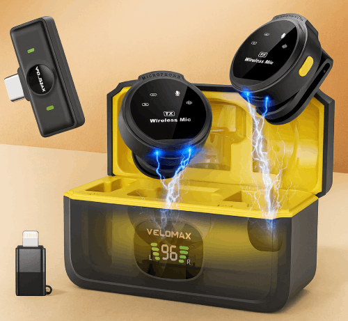 VELOMAX Wireless Mic for Youtubers