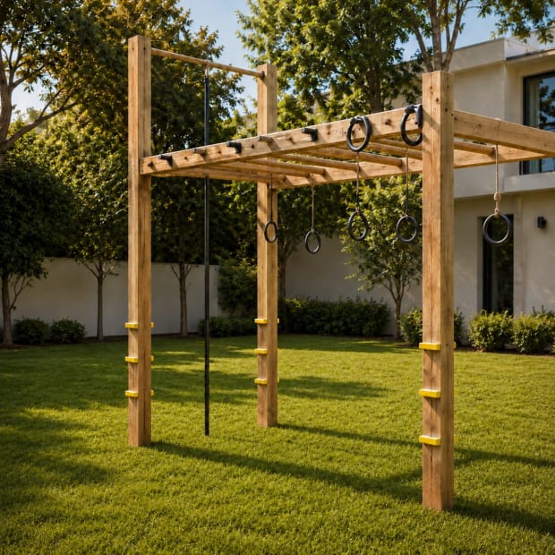 Circuito 10 (Madera) de juegos infantiles para exterior