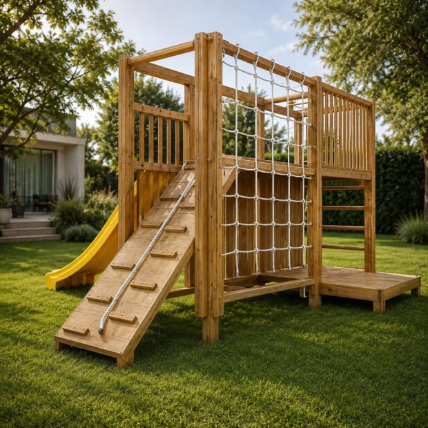 Circuito 13 (Madera) de juegos infantiles para exterior