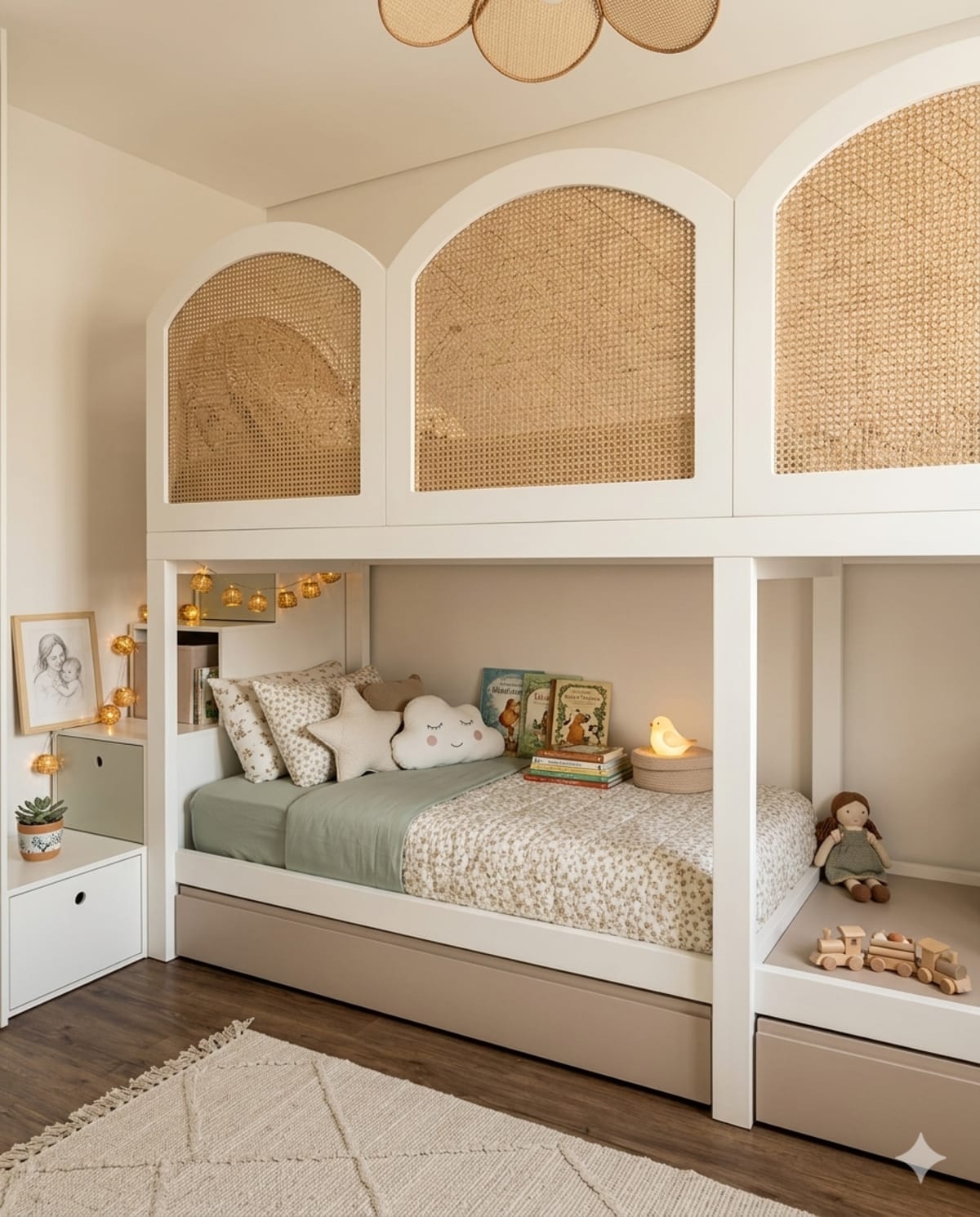 Proyecto de arquitectura infantil a medida - dormitorio y playroom de Carpintar