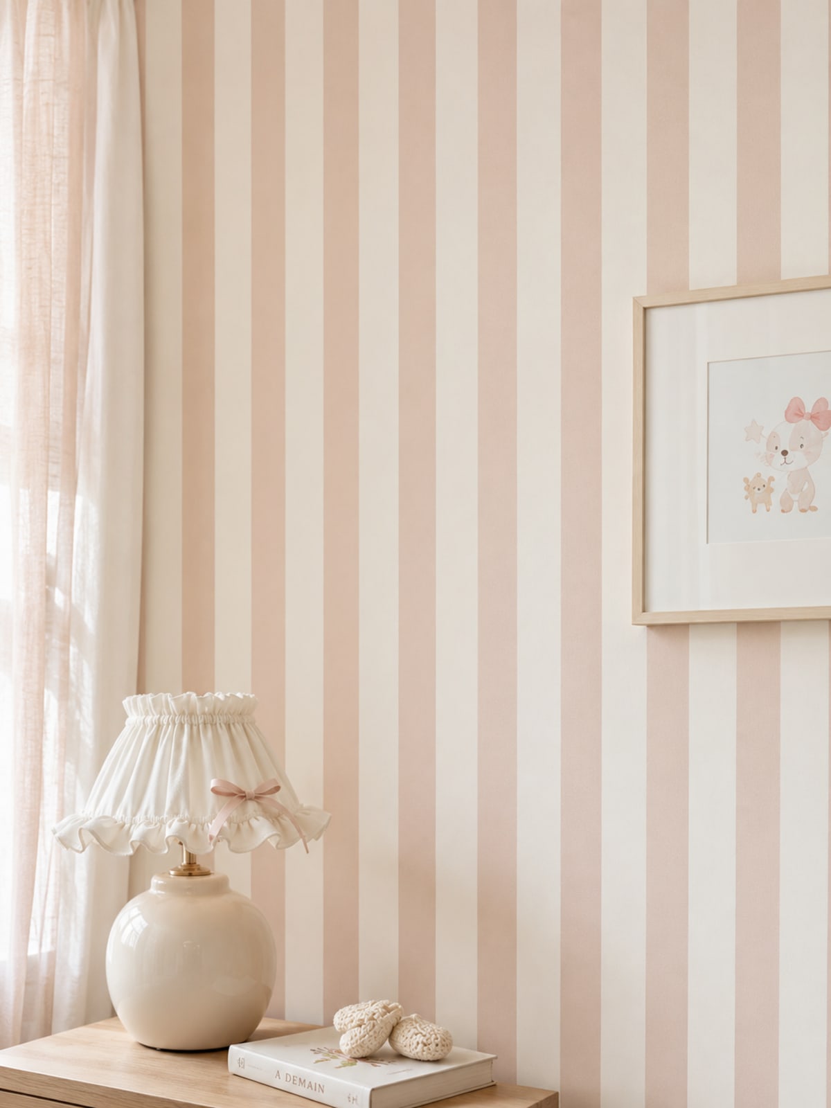 Empapelado infantil premium diseño Pink - vista 1 para dormitorio o playroom - Carpintar