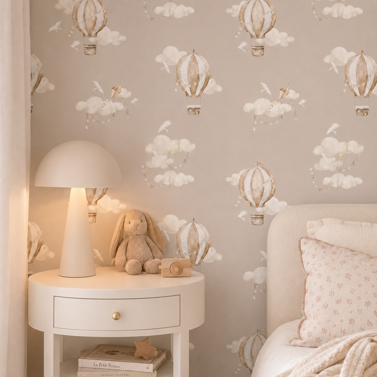 Empapelado infantil premium diseño Globo - vista 1 para dormitorio o playroom - Carpintar