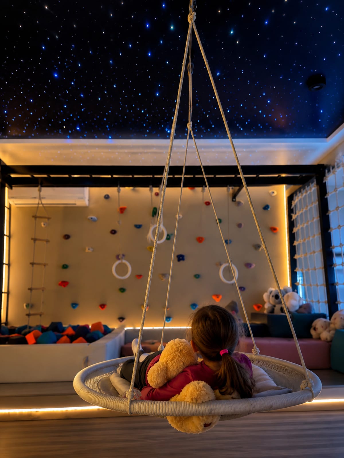 Techo con cielo estrellado LED de fibra óptica para dormitorio o playroom infantil - vista 2 de Carpintar
