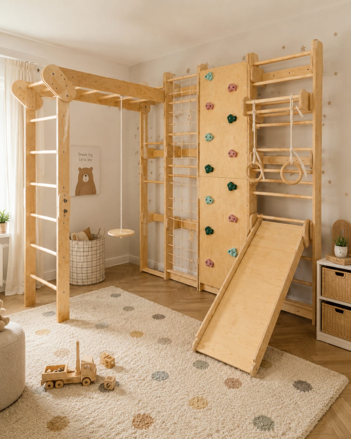 Gym XL - estructura de ejercicio y escalada para niños tamaño grande