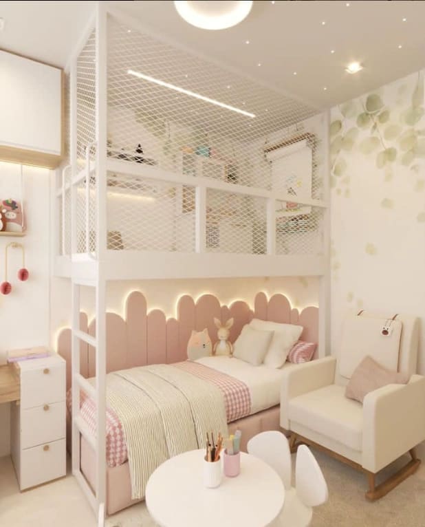 Cuarto Sofía - Habitación infantil a medida diseñada por Carpintar