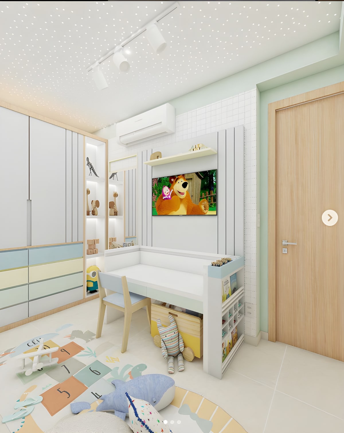 Cuarto Agustin: diseño de dormitorio infantil a medida, vista 2