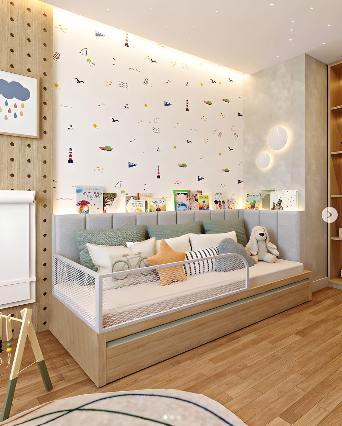 Cuarto Apolo: diseño de dormitorio infantil a medida, vista 1