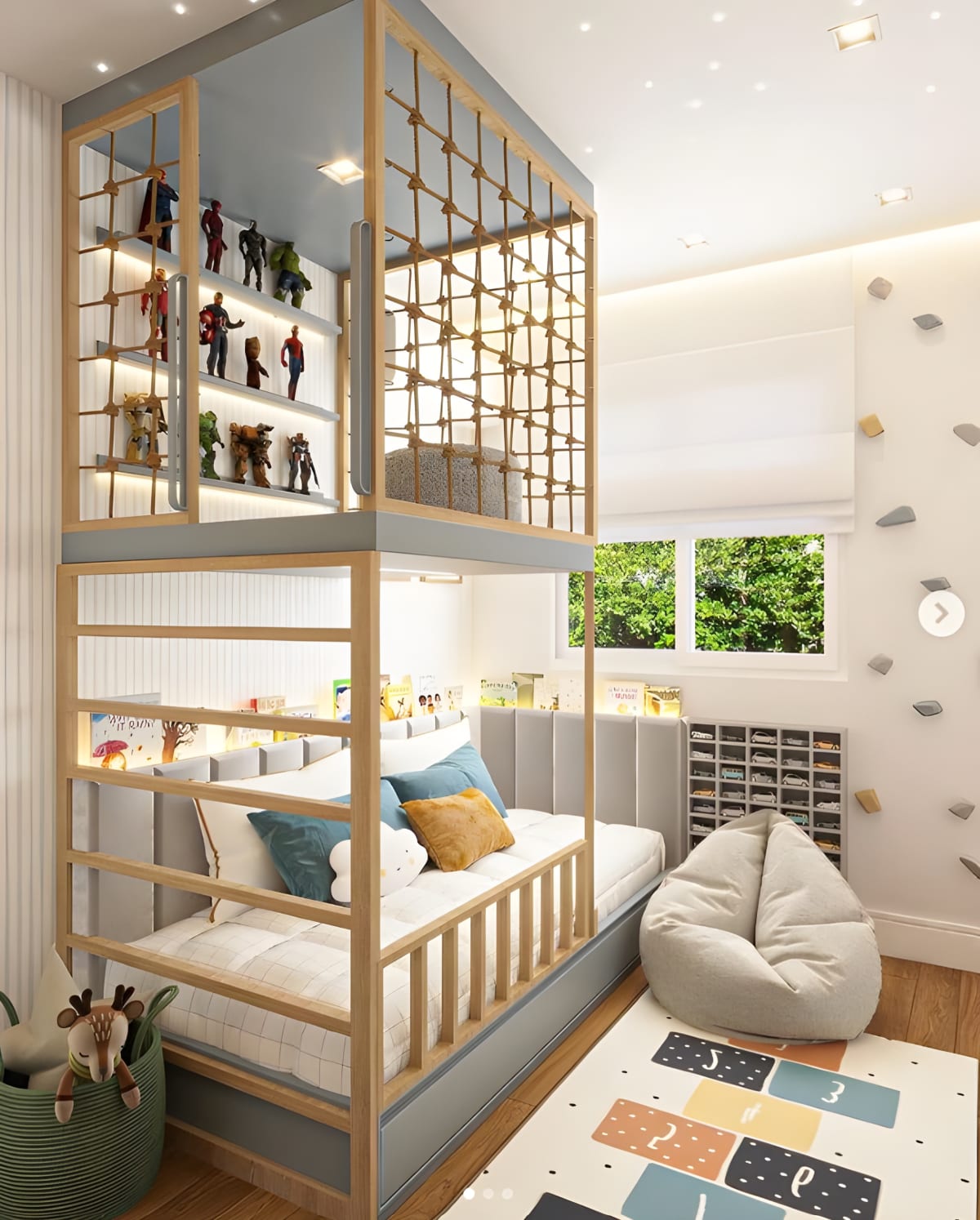 Cuarto Dante: diseño de dormitorio infantil a medida, vista 1