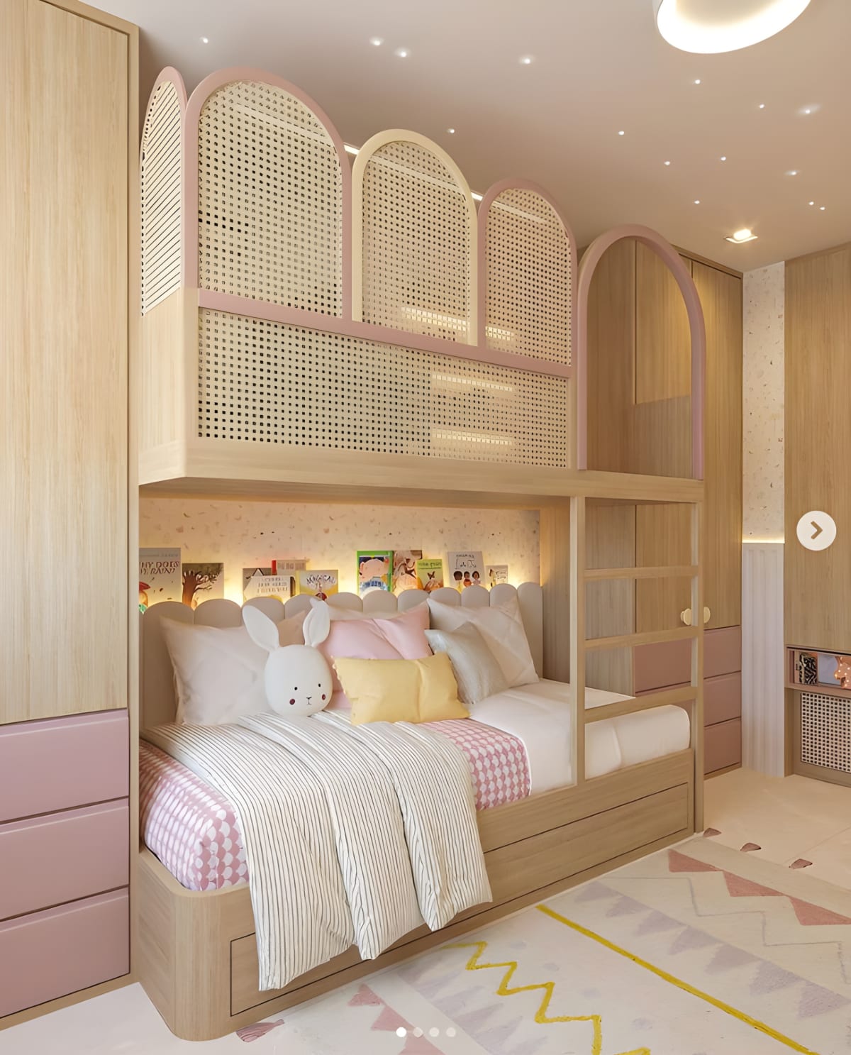 Cuarto Mora: diseño de dormitorio infantil a medida, vista 1