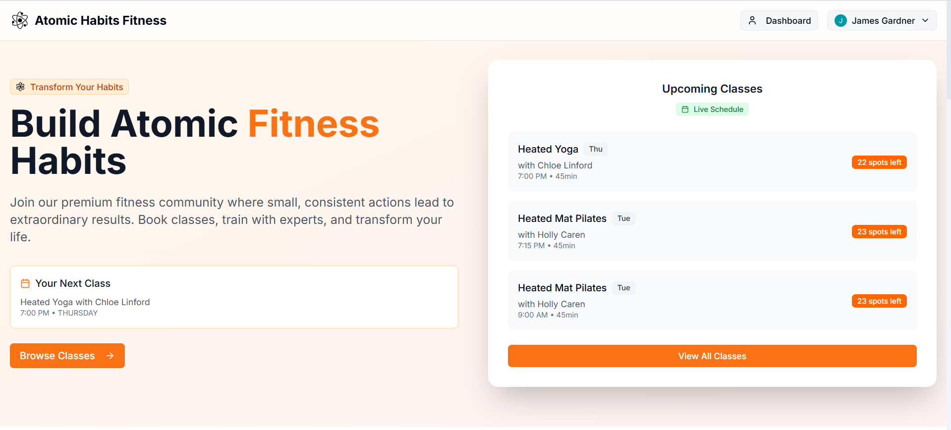 Atomic Habits Fitness