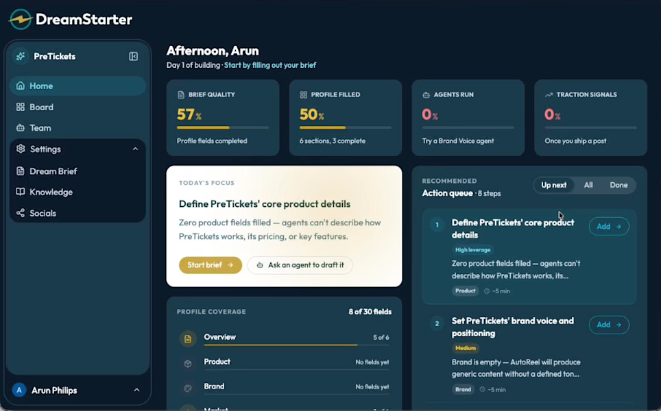 From Idea to Launch in 24 Hours: How DreamStarter Automates High Speed Entrepreneurship 🏎️