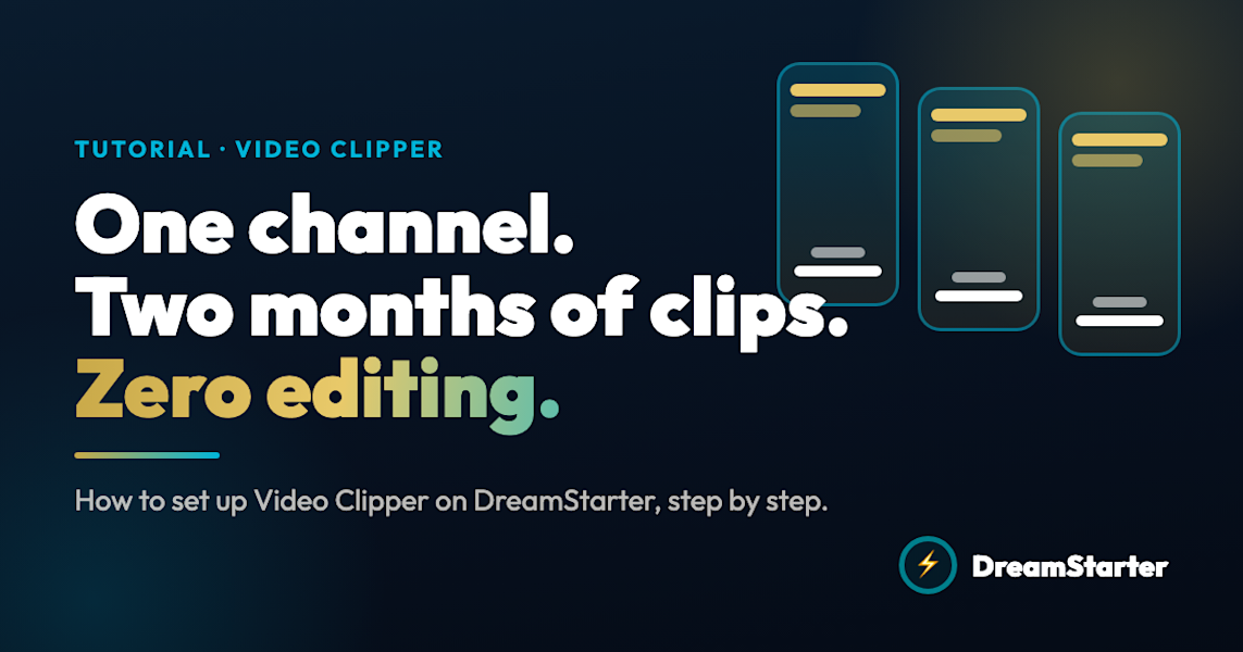 How to Use Video Clipper: One YouTube Channel, Two Months of Short Clips, Zero Editing