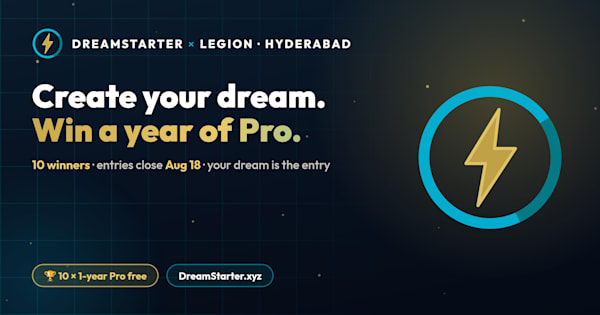 Hyderabad, this one's for you: create your dream, win a year of DreamStarter Pro
