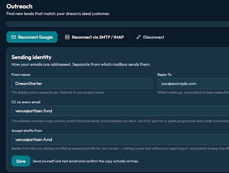 step 06 sending identity