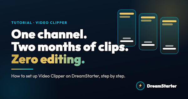 How to Use Video Clipper: One YouTube Channel, Two Months of Short Clips, Zero Editing