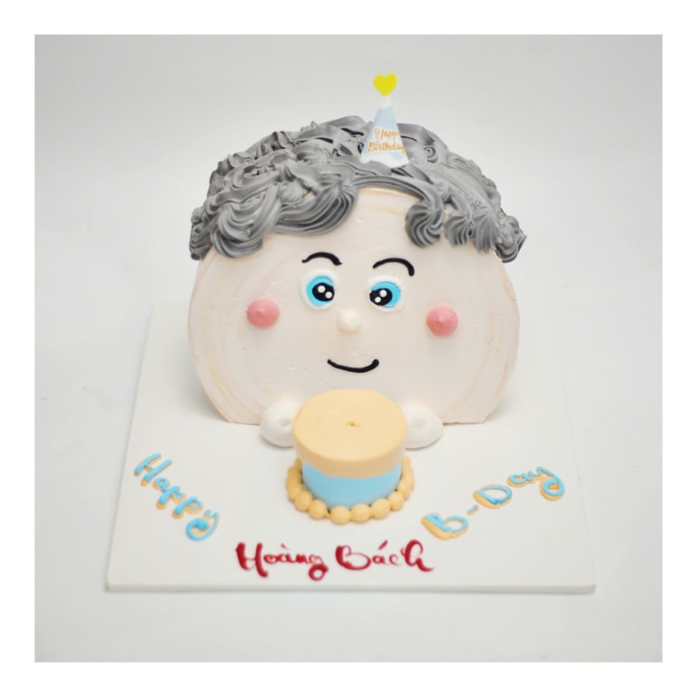 Bánh kem tạo hình khuôn mặt dễ thương