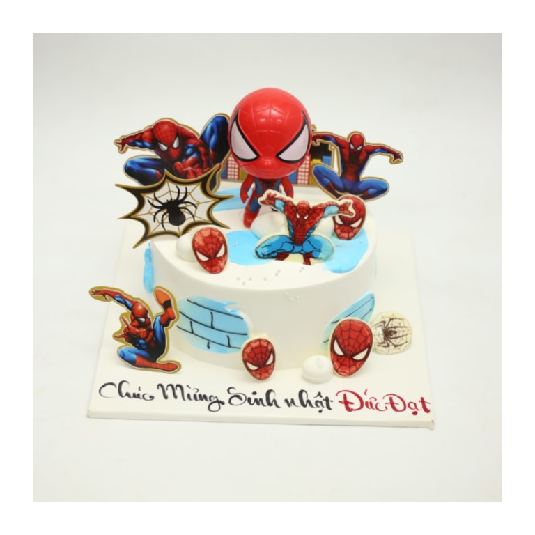 Bánh kem Spider-Man cho bé trai cá tính