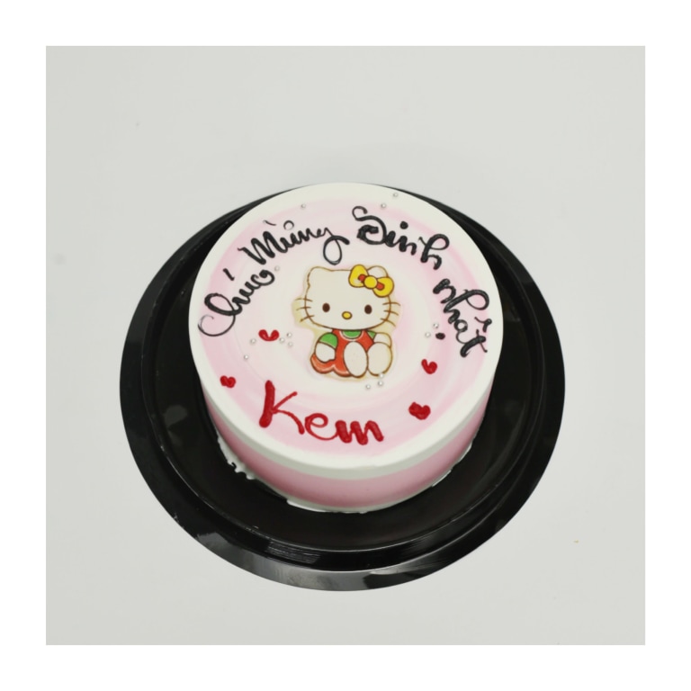 Bánh kem Hello Kitty hồng đáng yêu