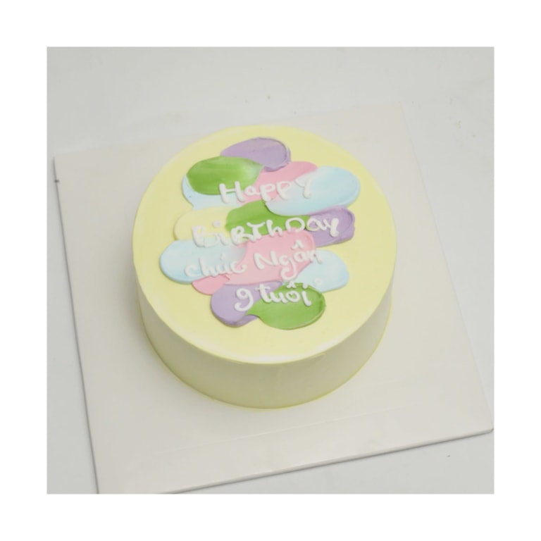 Bánh bento vẽ màu sắc pastel xinh xắn