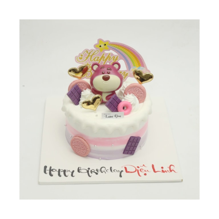 Bánh kem gấu dâu Lotso dễ thương