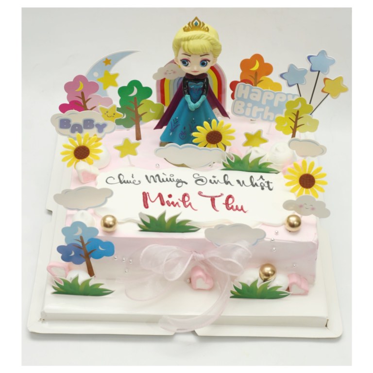 Bánh kem nữ hoàng băng giá Elsa xinh xắn