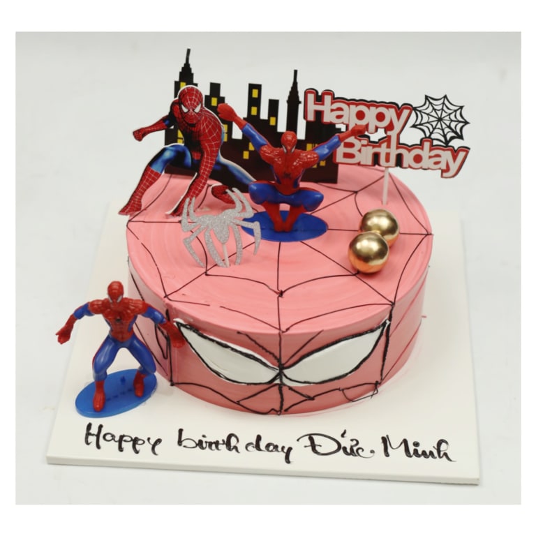 Bánh kem Spider-Man siêu anh hùng mạnh mẽ