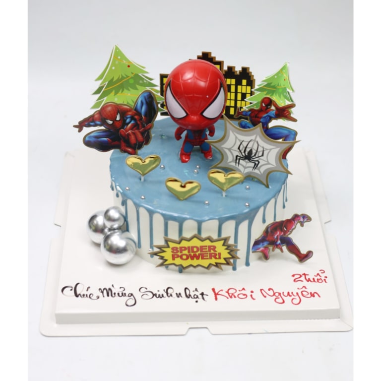 Bánh kem siêu anh hùng Spider-Man ấn tượng
