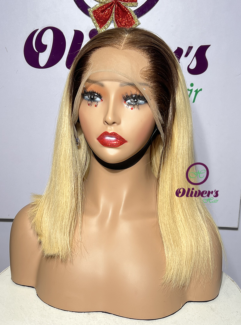 WIG SDD BONE STRAIGHT OMBER BLONDE 13*4