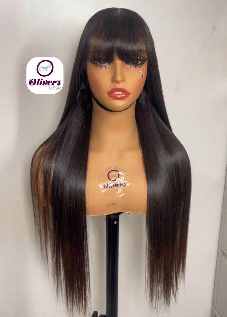 Bone straight fringe closure 5*5